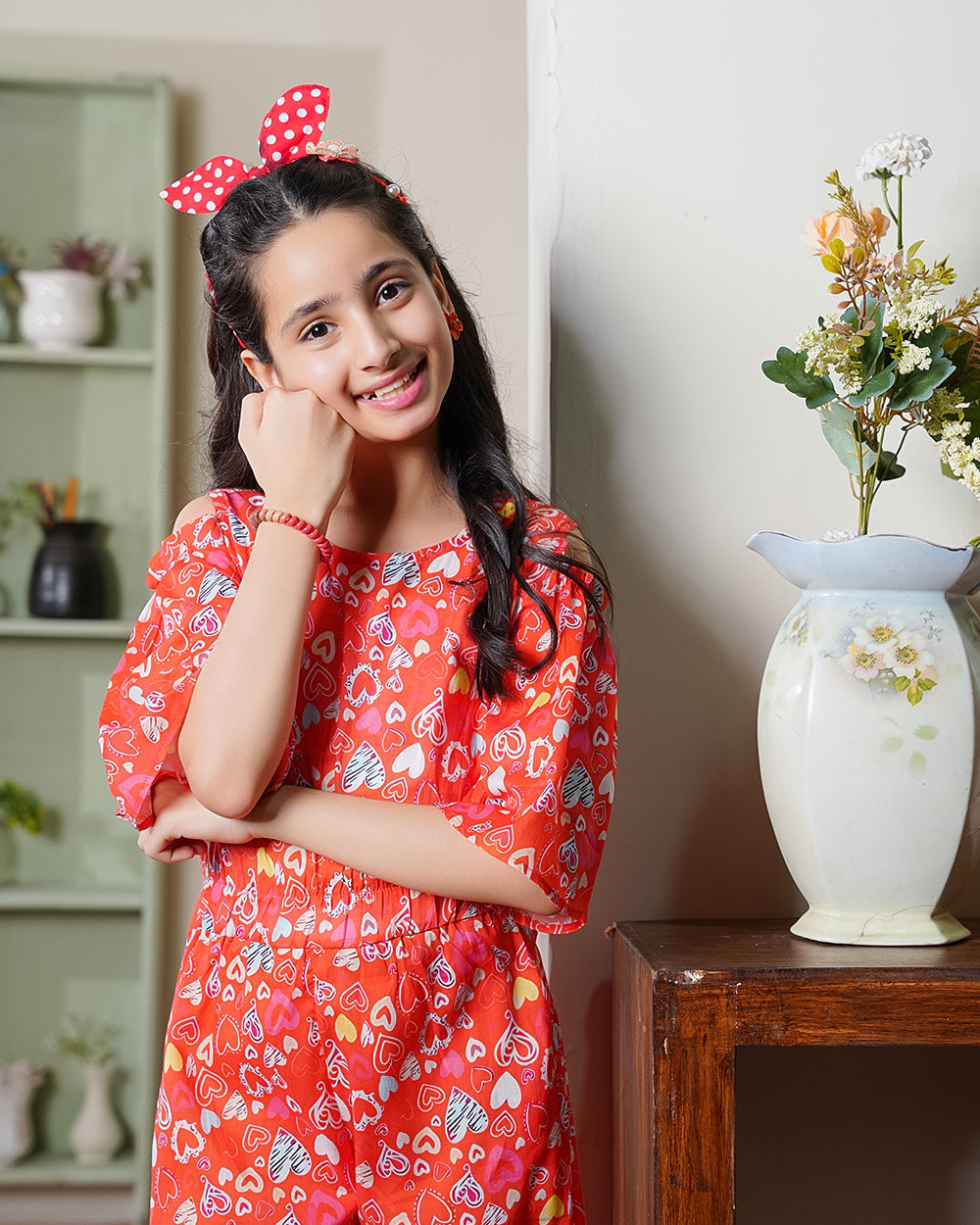 Cherry-Twist – Lawn Jumpsuit