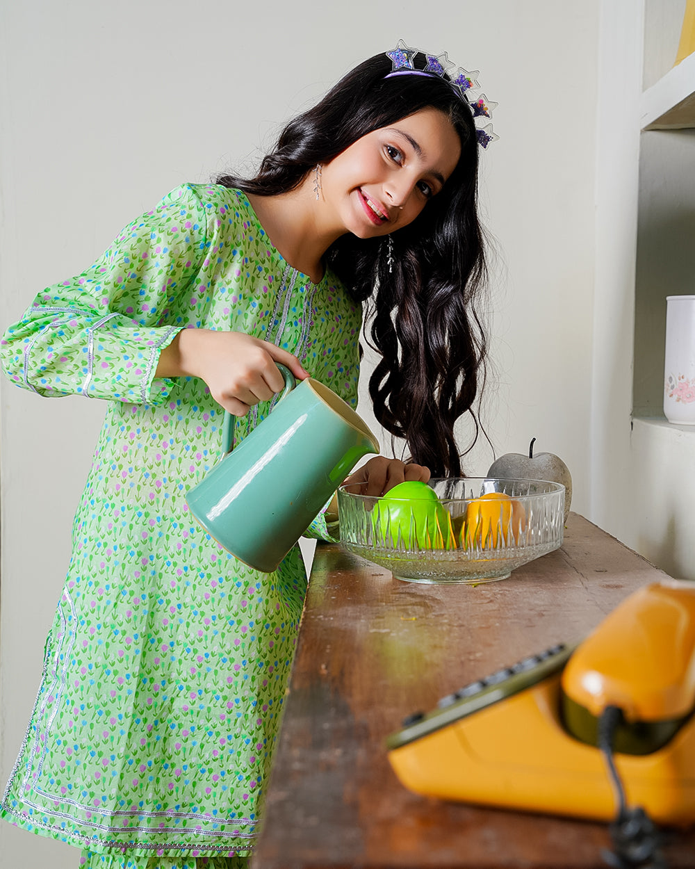 Floral Embroidered Lawn 2 Piece for Girls